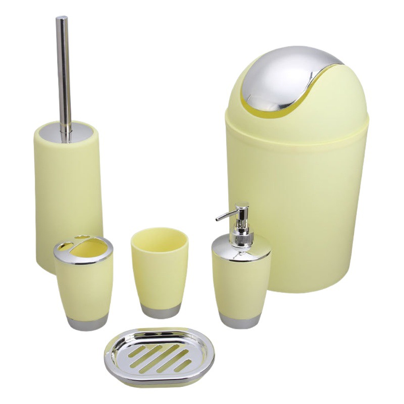 Bathroom accessories Baño del hotel Juego de artículos de tocador de seis piezas Botella de jabón para manos