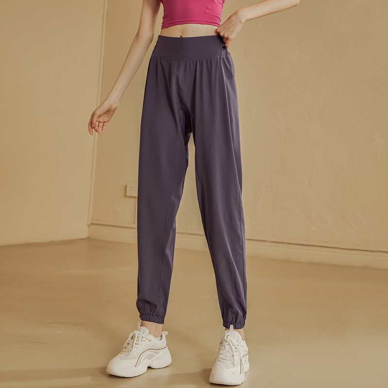Quick-Drying Pants for Women, High-Waisted, Elastic, Loose-Fitting Sports Pants, Running Pants, Casual Sports Pants, Fitness Pants, Yoga Pants