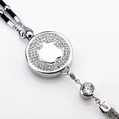Car hanging — Pendants with Diamond-Encrusted Hanging Decorations - apple-full-diamond-pendant-tassel-pendant-comes-with-spray-head-perfume-1-bottle-of-blue-ocean