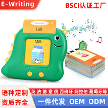 跨境外贸款英文Flash Cards儿童益智闪存卡插卡机德语早教卡片机