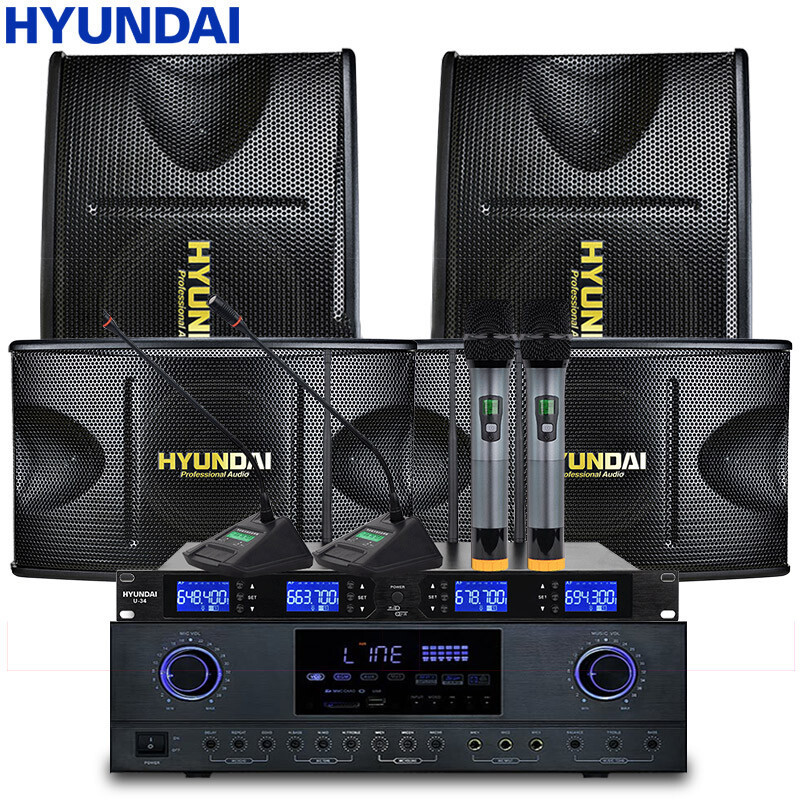 K-1500 [4 스피커] 10inch 세트 + 1 드래그 4 마이크