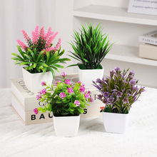 假花套装桌面摆件小盆栽范仿真花盆栽装饰摆件创意办公仿真绿植