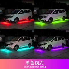 自動車の幻彩の音のコントロールの底の明かりの新型のAPPを適用して音楽のリズムの明かりのLEDの車の雰囲気の明かりの部品を制御します。