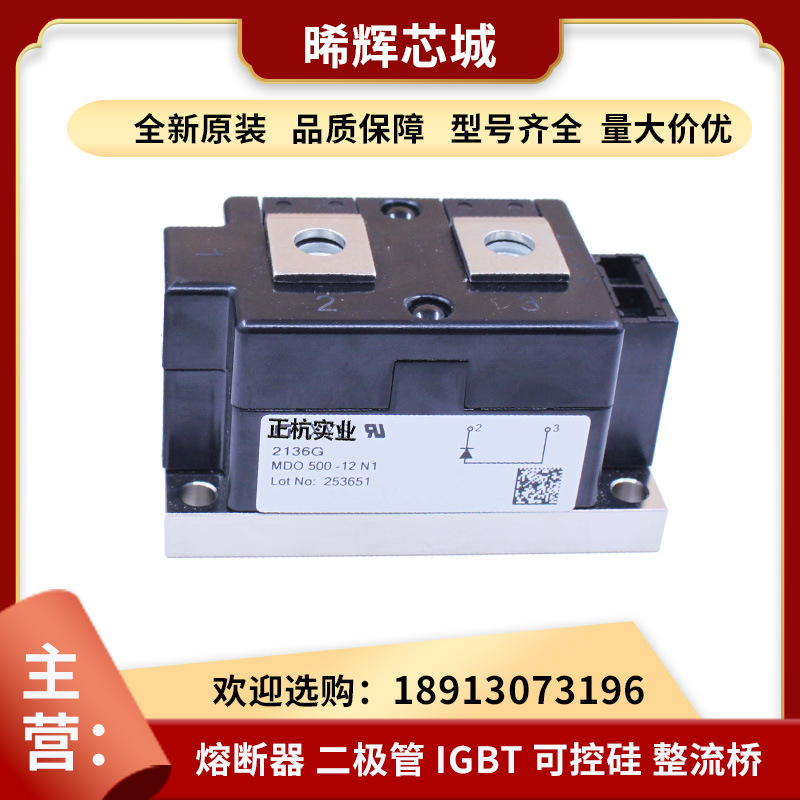 MDO600-16N1 MDO600-16N1  双向二极管模块 全新原装 电子元器件