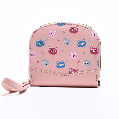Ladies Wallet, Cute Short Zipper Purse, Cross-Border Money Clip, Fresh Style Korean Women's Wallet