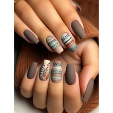 H 67386 Matte Nail Art Stickers ĥɰ���״����׿羳����ͨ