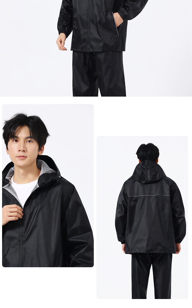 Ultra-thin raincoat, unisex, full body, split-style, cycling, delivery work