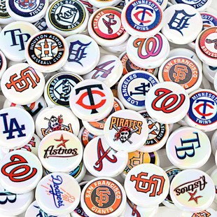 24mm����MLB�I������ӡ������AƬ��DIY�ֹ��P�֙C��Ʒ���
