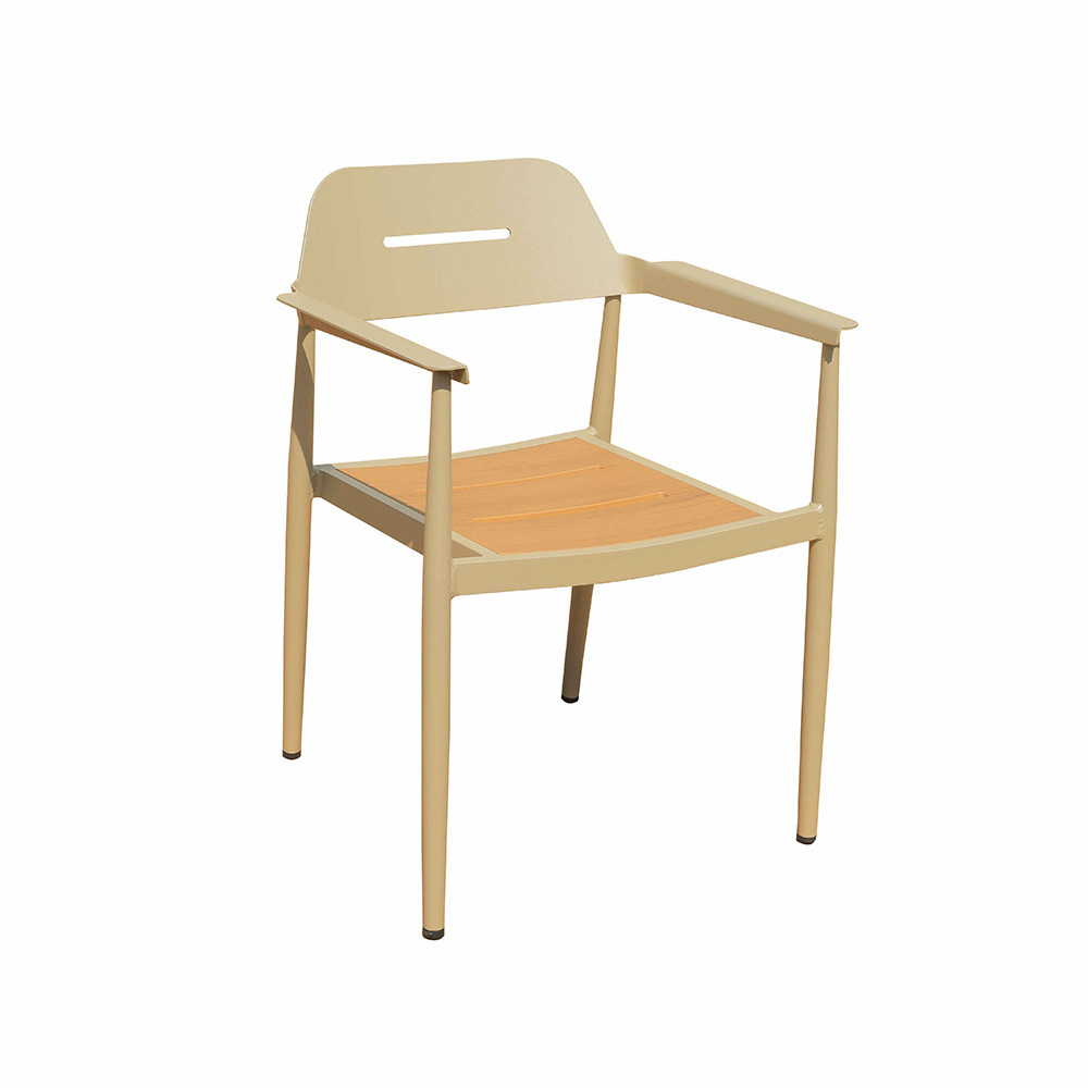 Silla de madera plástica de escudo 2 sillas