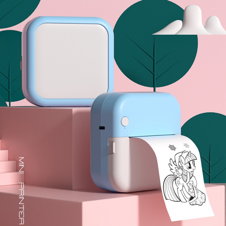 Mini pregunta incorrecta, copia de la impresora, tarea, ayuda de aprendizaje, etiqueta fotográfica portátil, impresora térmica para estudiantes