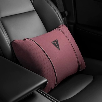 Headrest | S05 Neck Pillow Cushion G318 - k-type-volcanic-red-dark-blue-waist-support-one-pack