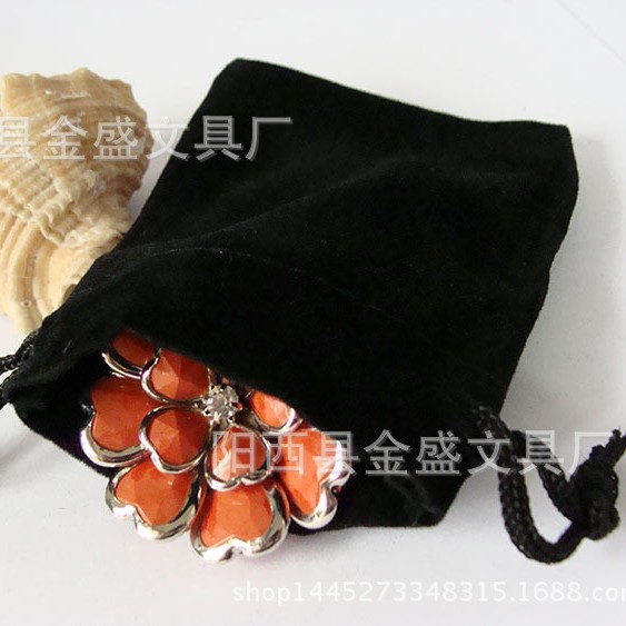 Velvet Bag, Black Velvet Bag 7*11cm, Mp3 Mp4 Mp5 Headphone Velvet Bag, Drawstring Pouch