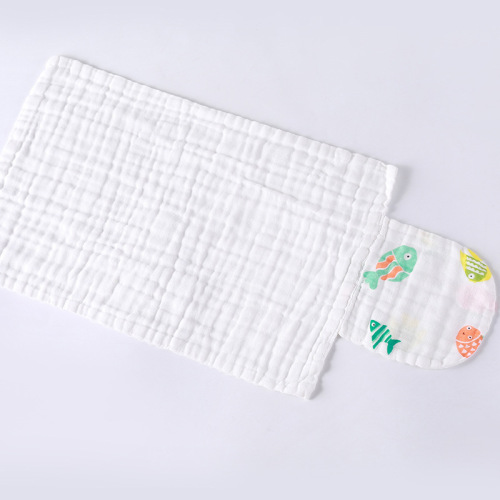 4-layer baby sweat-absorbent towel, children's pure cotton sweat-proof towel, gauze enlarged sweat towel, baby pad sling, cartoon wholesale