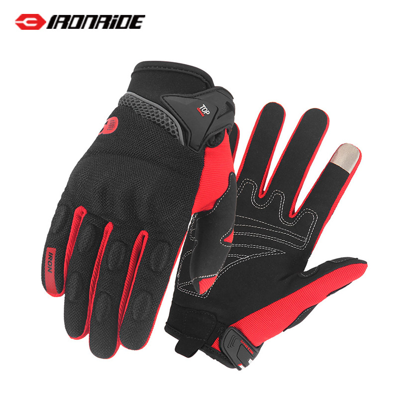 오토바이 장갑 여름 라이딩 낙하 방지 통기성 내마모성 터치 스크린 장갑 남성과 여성 야외 라이더 오토바이 장갑