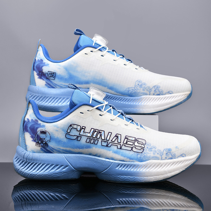 2025 nuevos zapatos para correr con botones giratorios de la serie Nezha para hombres y mujeres zapatos antideslizantes ultraligeros con amortiguación