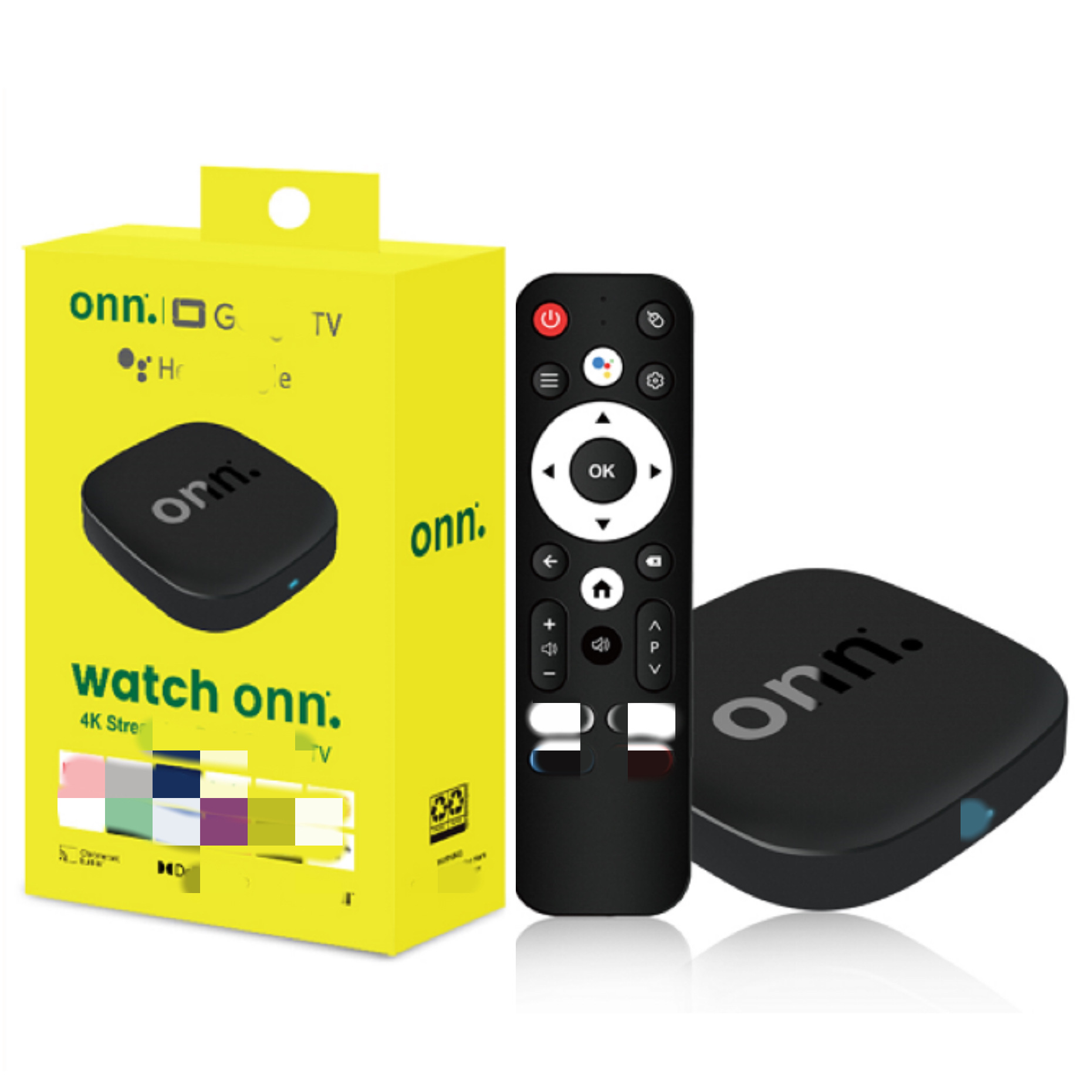 Onn Export Set-Top Box H313 Voice Remote Control 2+16g Android Tv Set-Top Box Network Smart Player