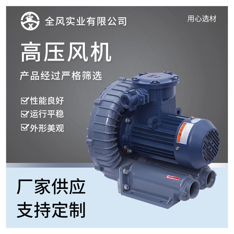 FB-7.5/5.5kw隔爆爆高压风机隔爆环形鼓风机