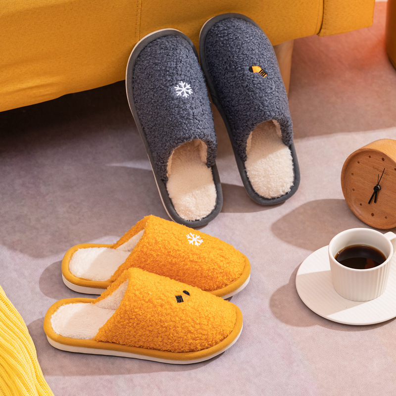 Nove pamučne papuče za jesen i zimu s debelim potplatom, neklizajuće plišane papuče za muškarce i žene, parove kod kuće_voghion.com
