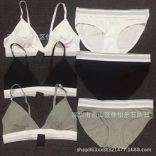 外贸货号CA10女内衣文胸套装运动纯棉性感比基尼泳衣丁字三角裤