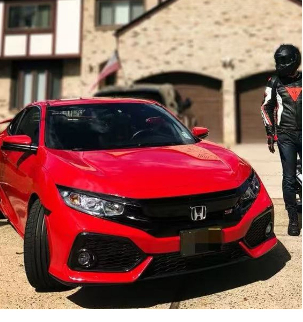 Suitable for 16-21 10th generation Civic modified TR front bumper, rear bumper, side skirts, grille, full body kit for Honda Civic Type R