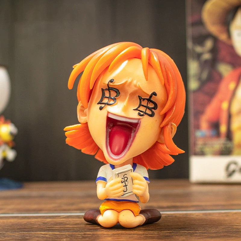 Q версия One Piece Datou Luffy Sonjo Bayes Emperor Doll Doll Blind Anime Swing Pack wholesale