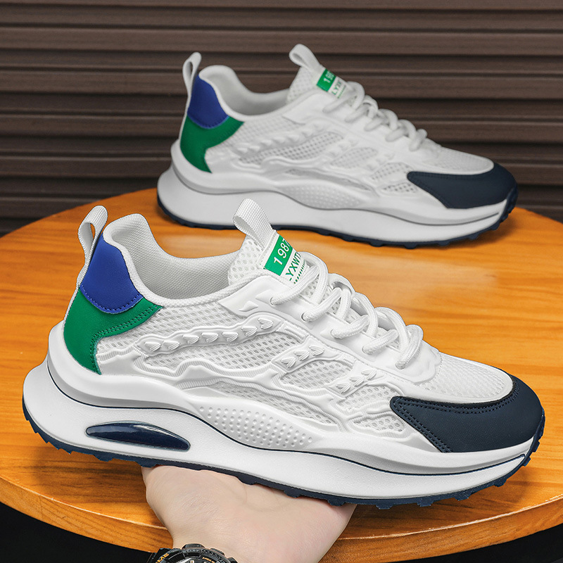 Douyin Kuaishou Live zapatos de verano calientes para hombres, zapatos deportivos transpirables de seda de hielo, zapatos de moda para hombres, zapatos Forrest Gump