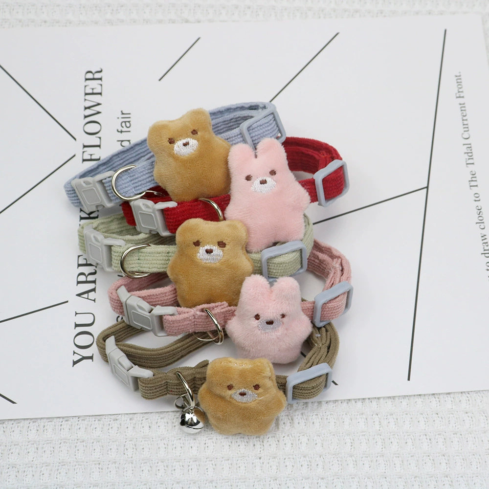 Новый продукт Вельветовый ошейник для домашних животных Мультяшный ошейник для собак Щенок Кошка ошейник Товары для домашних животных Трансграничный рекомендую