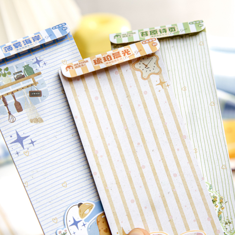 Mr. Paper N-stickers guía de itinerancia de notas adhesivas originales ins notas adhesivas para estudiantes notas de oficina notas