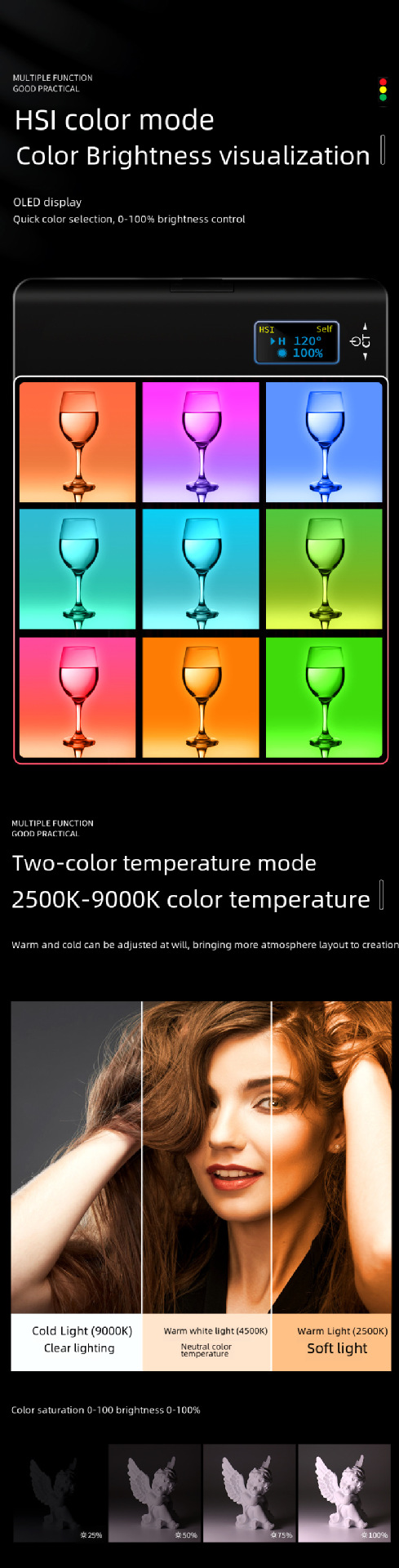 万欣W140RGB Fill Light