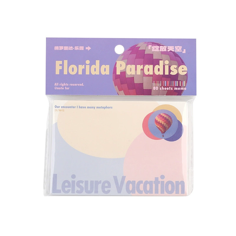 Заметка к подписанному «Florida Paradise» американский легкий ретро INS постер рукописный учет заметок