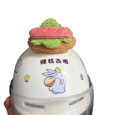 Motosiklet dəbilqələri – Helmet decoration: 3D plush