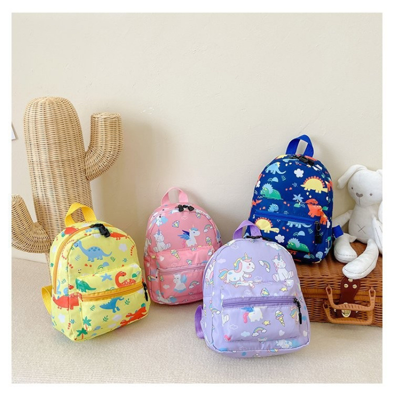 Cartoon Cute Girl Backpack 2026 Korean Version Little Dinosaur Casual School Bag Simple Stylish Outdoor Small Backpack