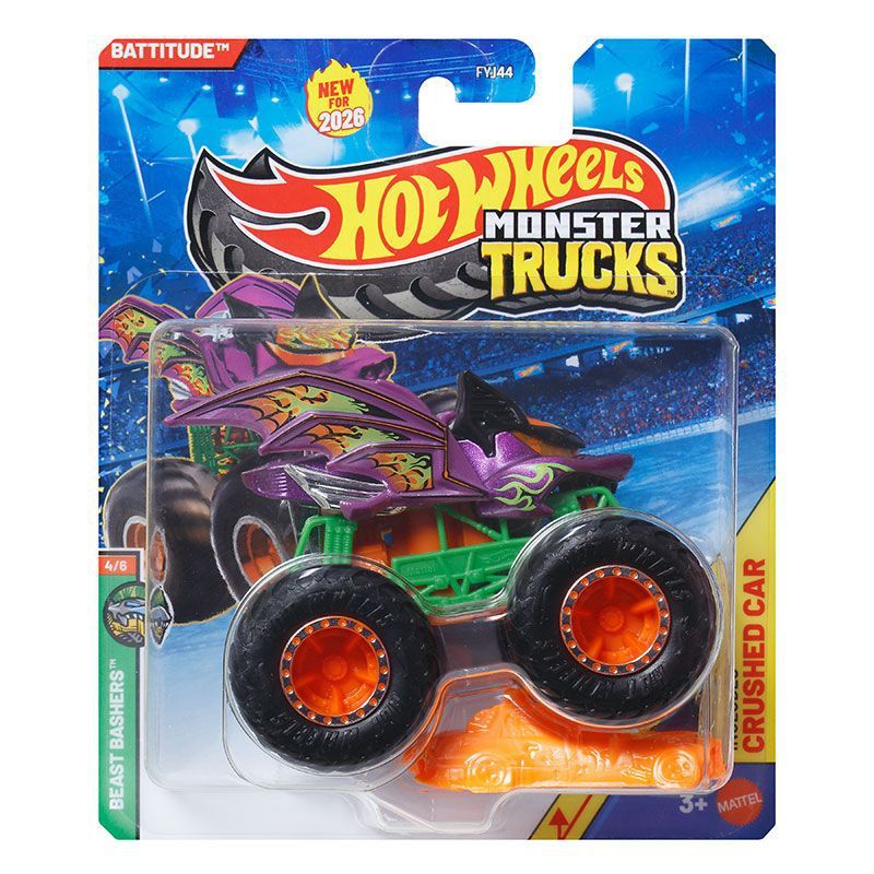 Purple monster truck, Batman