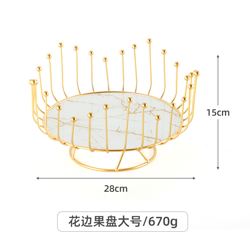 Nórdico plato de fruta Placa de exhibición de vidrio simple sala de estar mesa de café hogar pastel creativo postre merienda plato