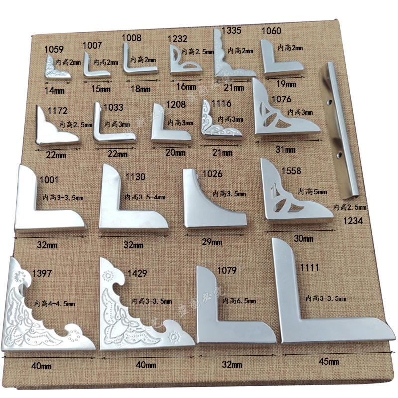 Notebook cover corner creative book corner protection cover hand account book corner protection cowhide anti-collision metal photo album accessories Notebook cover corner creative book corner protection cover hand account book corner protection cowhide anti-collision metal photo album accessories