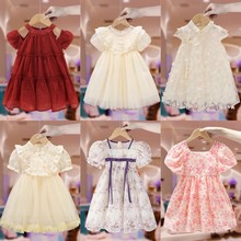 女童夏装连衣裙2025童装新款网纱裙儿童夏天裙子女孩蓬蓬纱公主裙