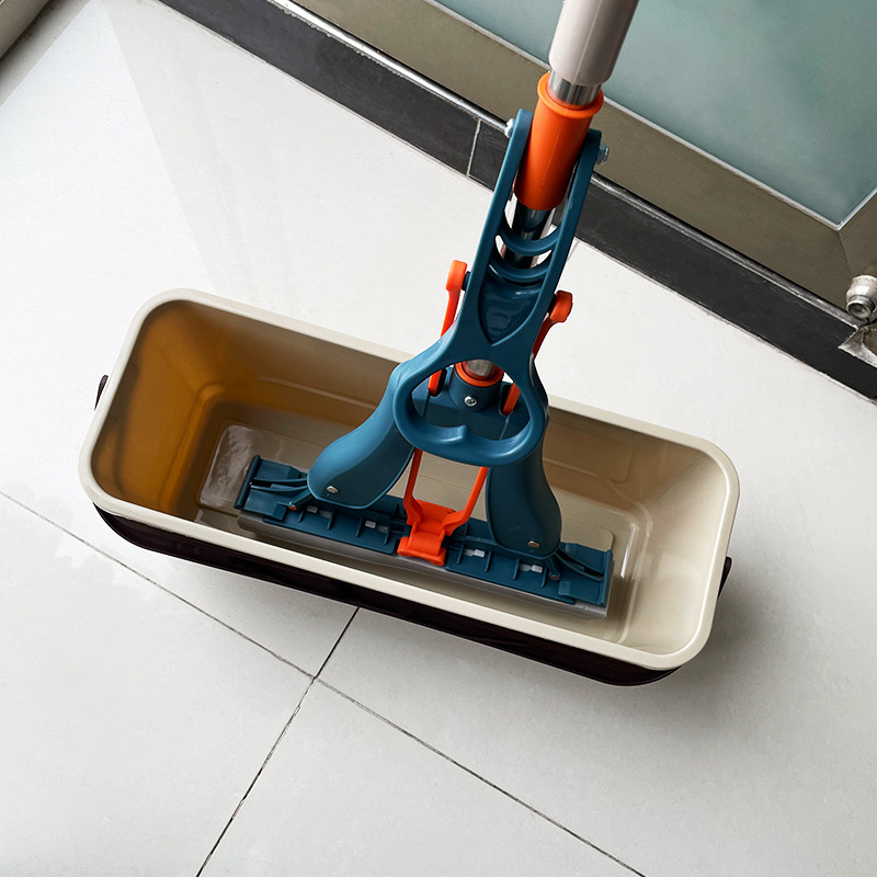 Mop Cleaning Bucket Rectangular Mop Bucket Flat Mop Sponge Mop Cleaning Bucket Water Bucket Household