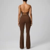 Vest, brown trousers