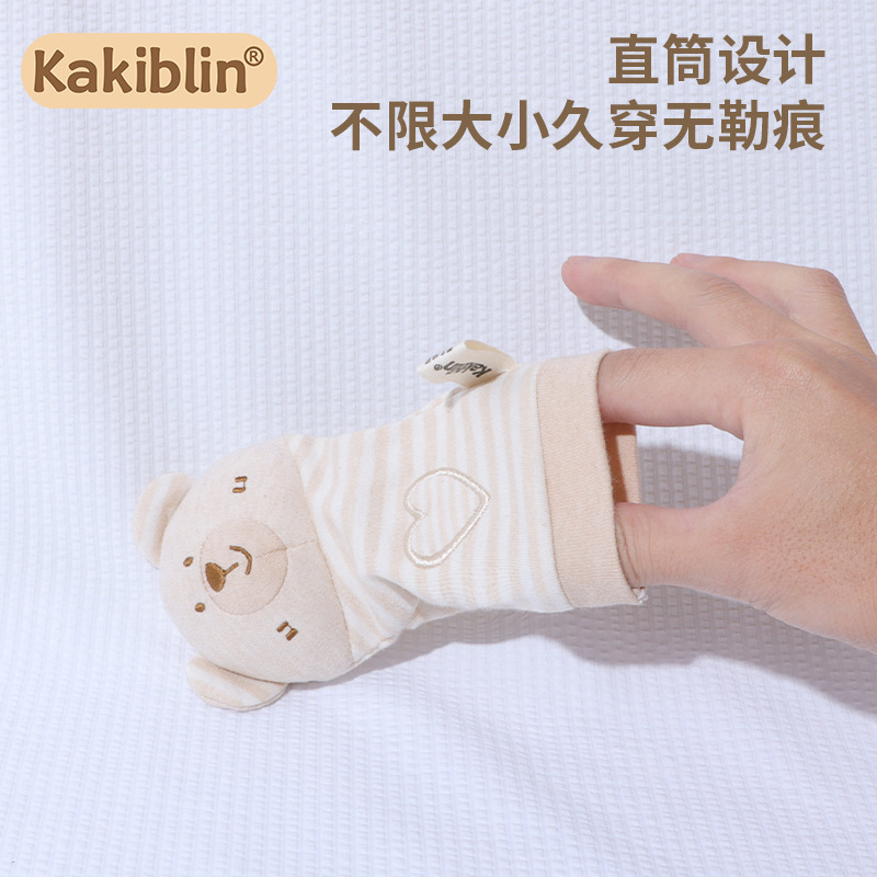 Kakiblin algodón orgánico bebé animal correa de muñeca traqueteo correa de reloj recién nacido Calcetines traje Juguetes