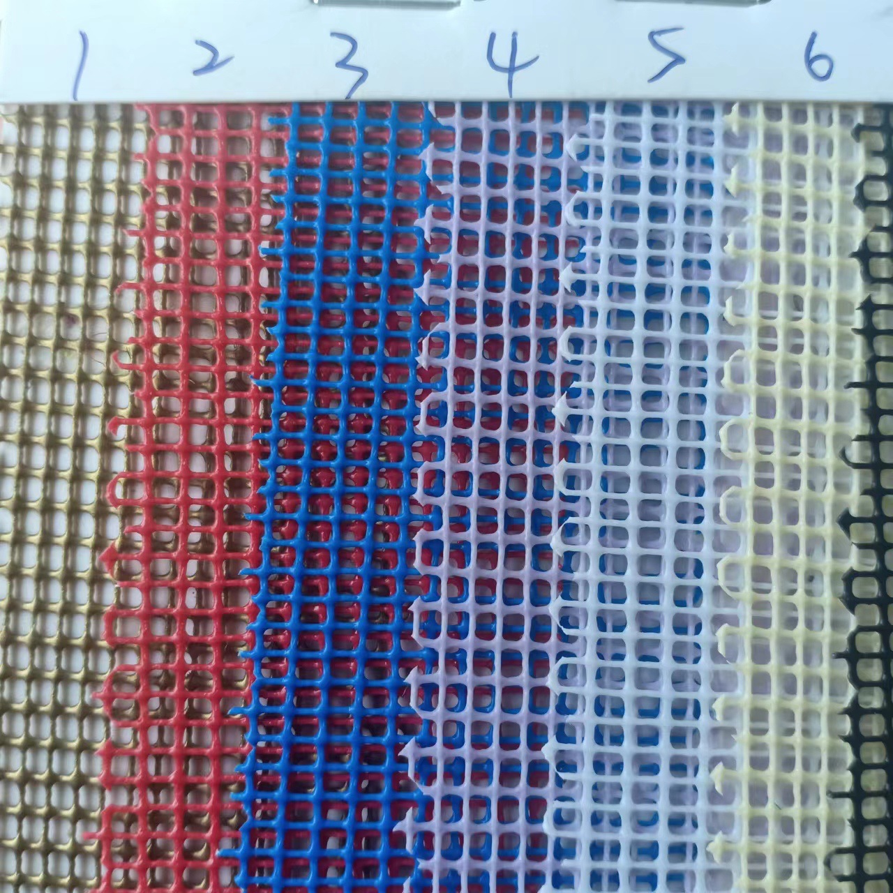 现货22色 塑胶方格网 帐篷沙滩椅网布 箱包手袋网 小方格PVC网布