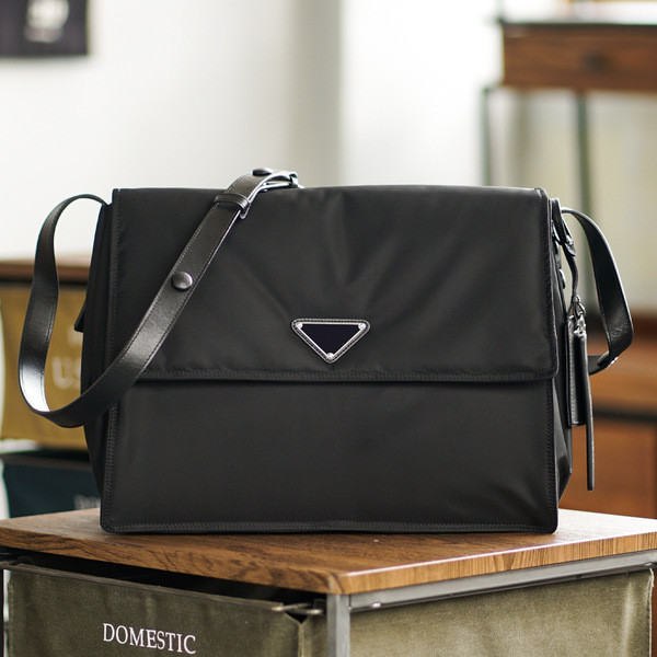 Nylon one-shoulder bag