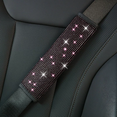 Seat belt shoulder pad — Shoulder Pad Glitter Stickers - medium-pink-number-2517