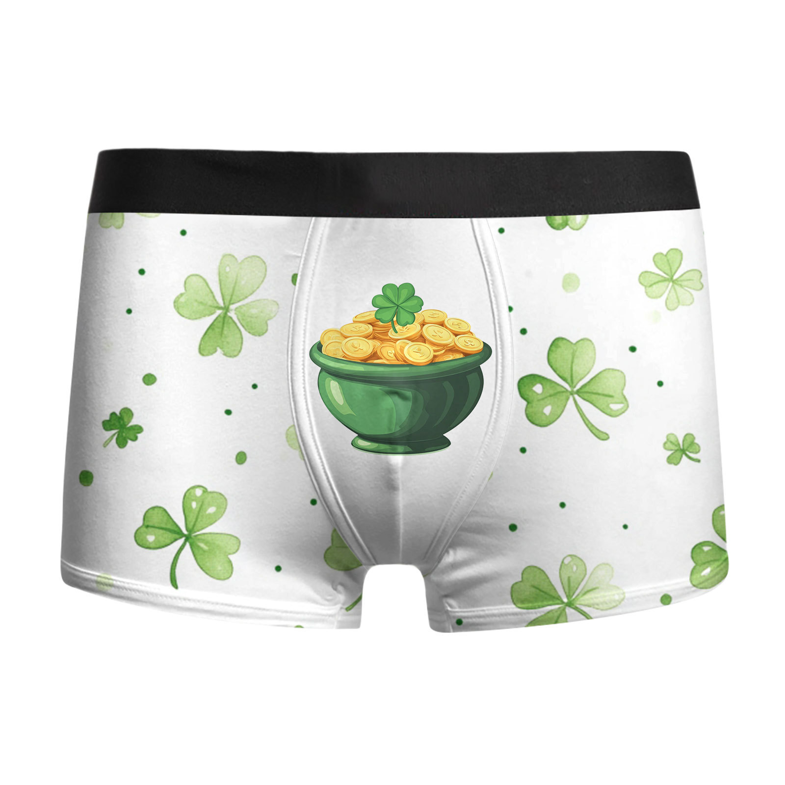 Ropa interior para hombre St. Pa Day, pantalones cuadrangulares para hombre, calzoncillos bóxer de cintura media de gran tamaño transpirables, estampado 3D MP01