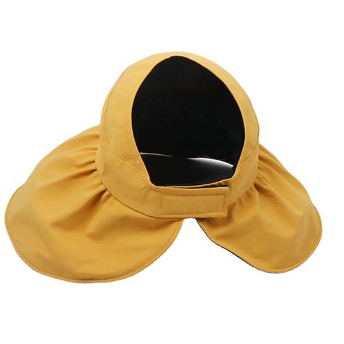 New hat women's face-covering large brim UV sun protection hat summer vinyl sun hat sports cute fisherman hat wholesale