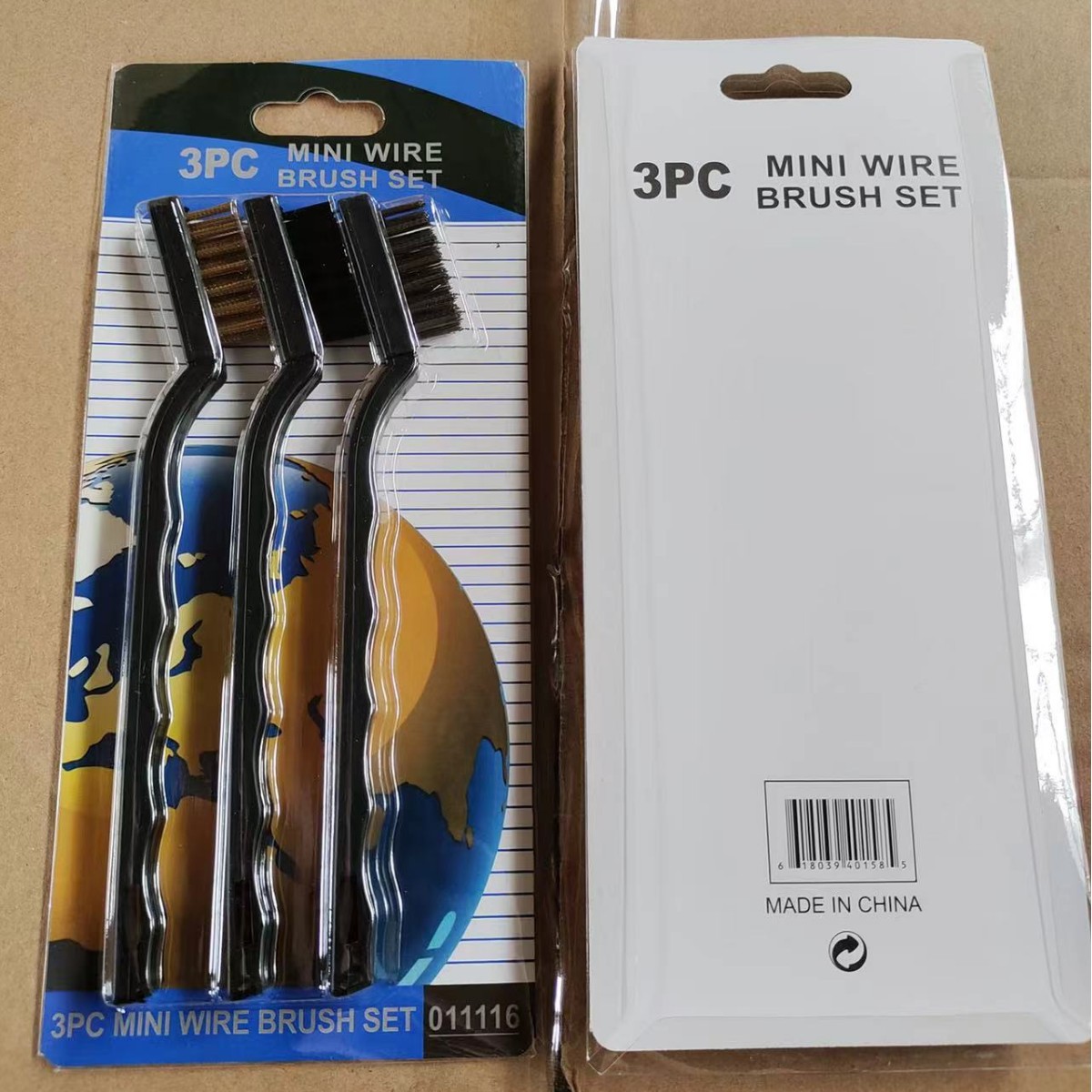 厂家直供7"寸重型迷你清洁除锈工业钢丝牙刷不锈钢丝尼龙丝文玩刷