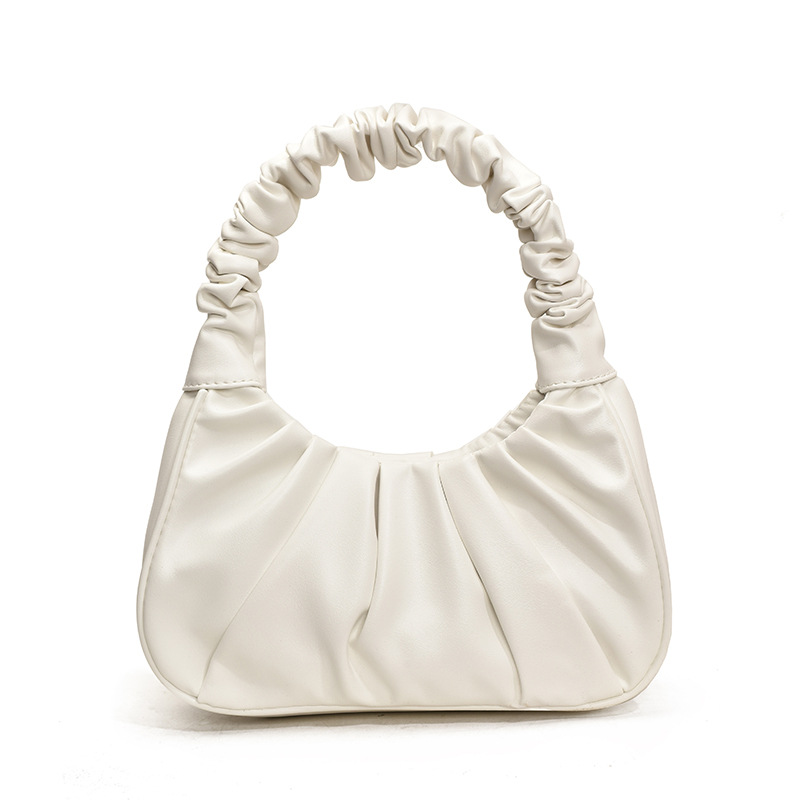 Versión coreana del bolso de axila de nicho 2025 primavera y verano nuevo bolso femenino casual bolso plisado neto del mismo estilo bolso de hombro marea