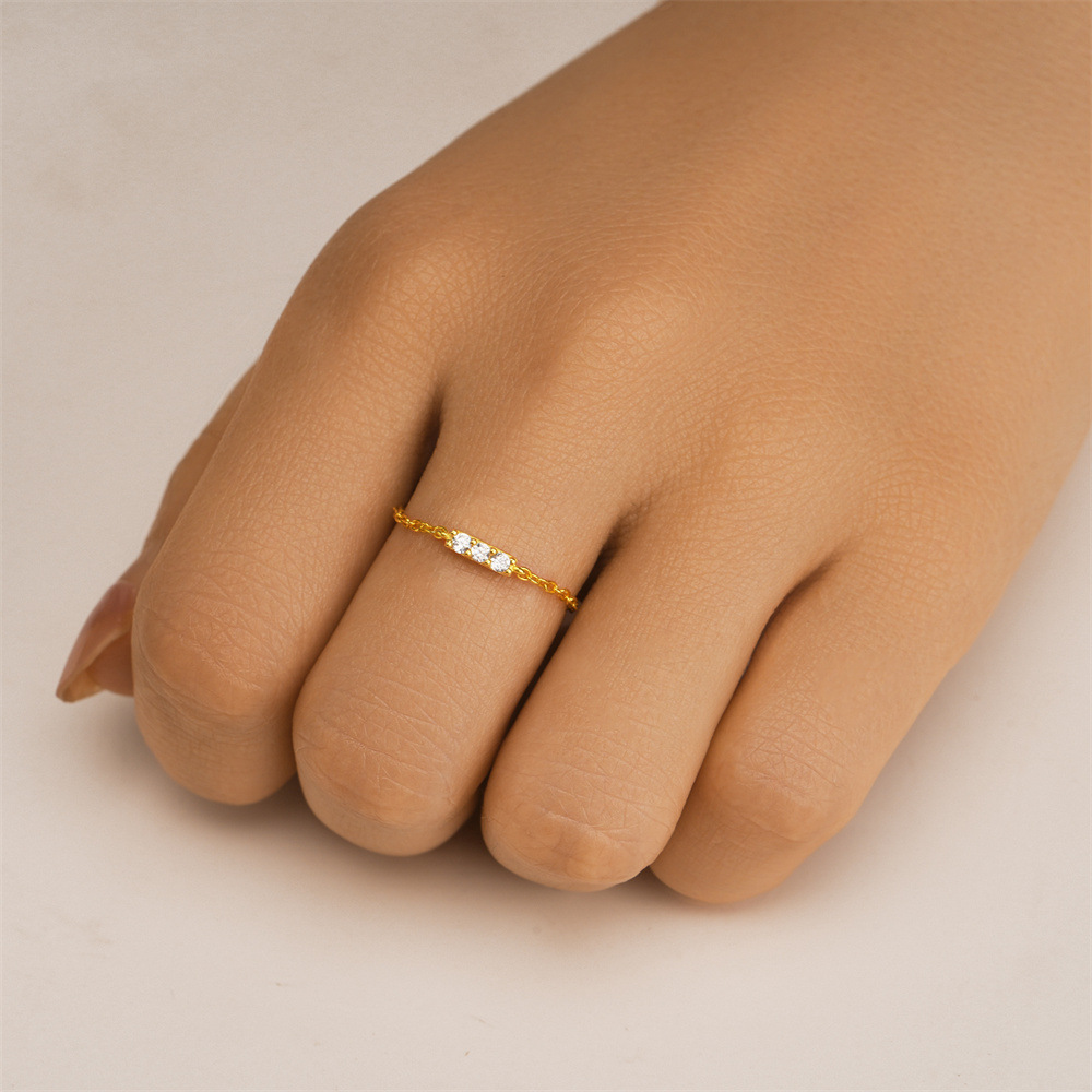 2g Weight Zircon Inlay Material Rings Classification Adjustable Ring Size 1 Piece Quantity Daily Occasion 925 Sterling Silver Material Geometric Pattern All Seasons Season Women's Gender Plating, Inlay Design IG Style Style 925 Sterling Silver Zircon Geometric Rings 925 Sterling Silver Rings 6
