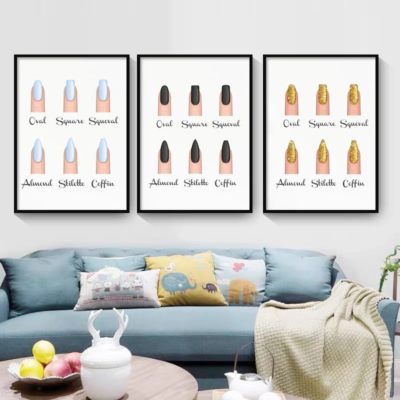 Nail poster printing cosmetics nail type refers to the art…