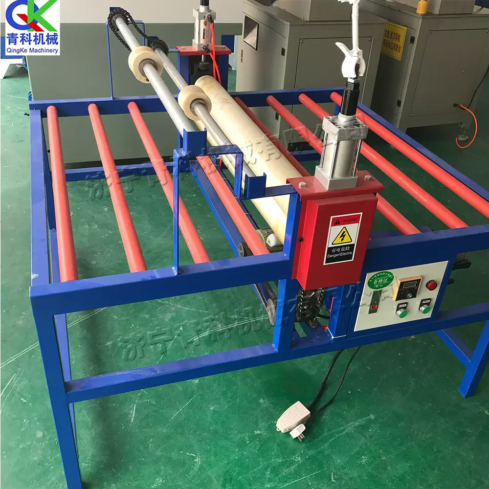 智能电动玻璃覆膜机 台式茶几玻璃贴膜机 小型玻璃橱柜门粘膜设备