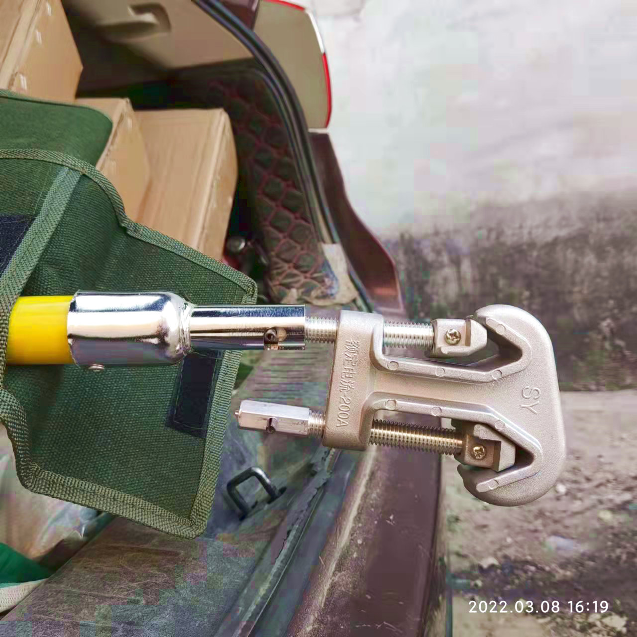 带电作业工具 绝缘操作杆 双沟线夹